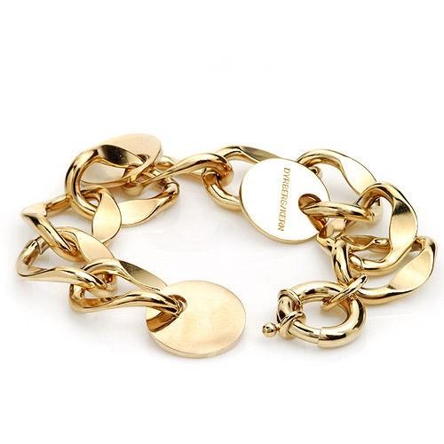 DYRBERG/KERN! 24MM WIDE COLLAGE BRACELET 22CM LONG